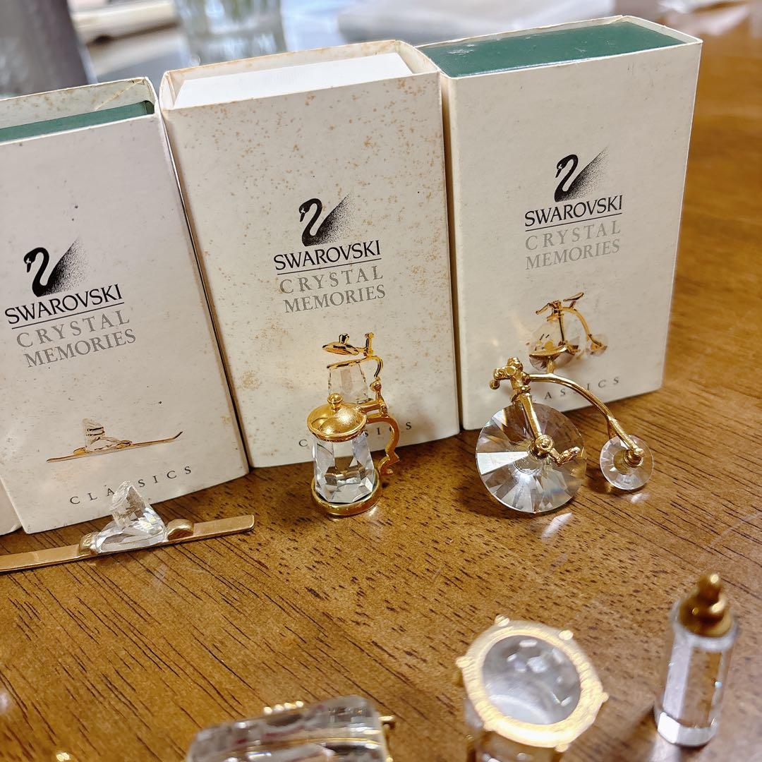 【スワロフスキー9点】　ヨット　ギター　スキー　ポット等