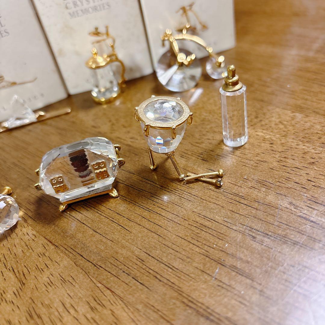 【スワロフスキー9点】　ヨット　ギター　スキー　ポット等