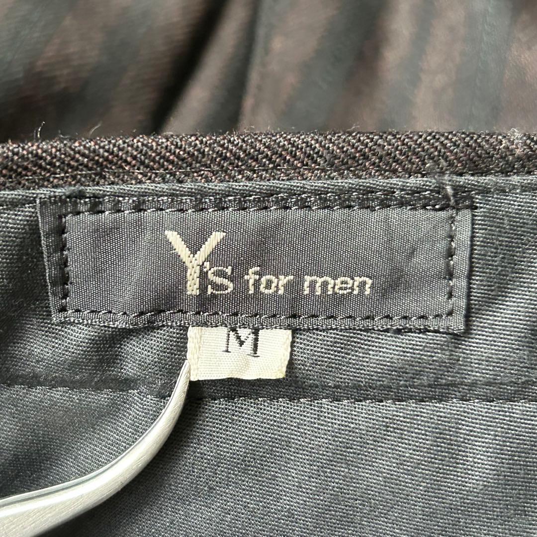 極美品 Y's for men ストライプ 2B セットアップ スーツ 茶黒