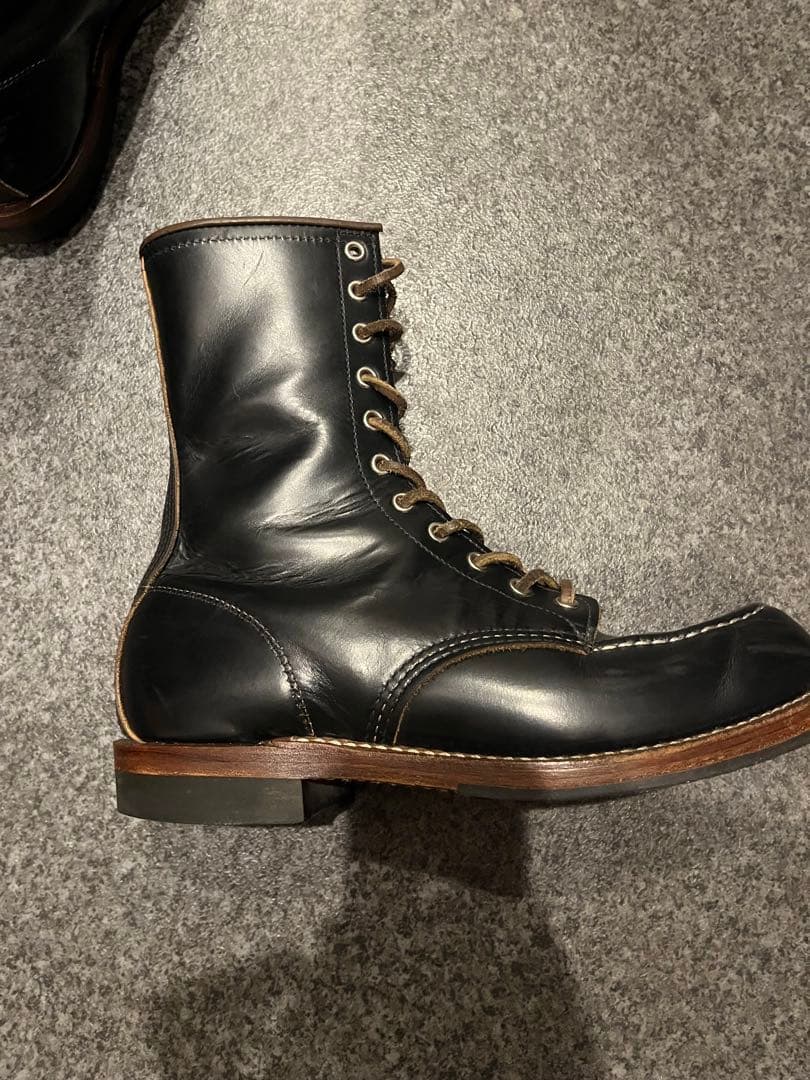 9E 110周年限定 レッドウィング 2015 ハンツマン 編み上げブーツ　茶芯