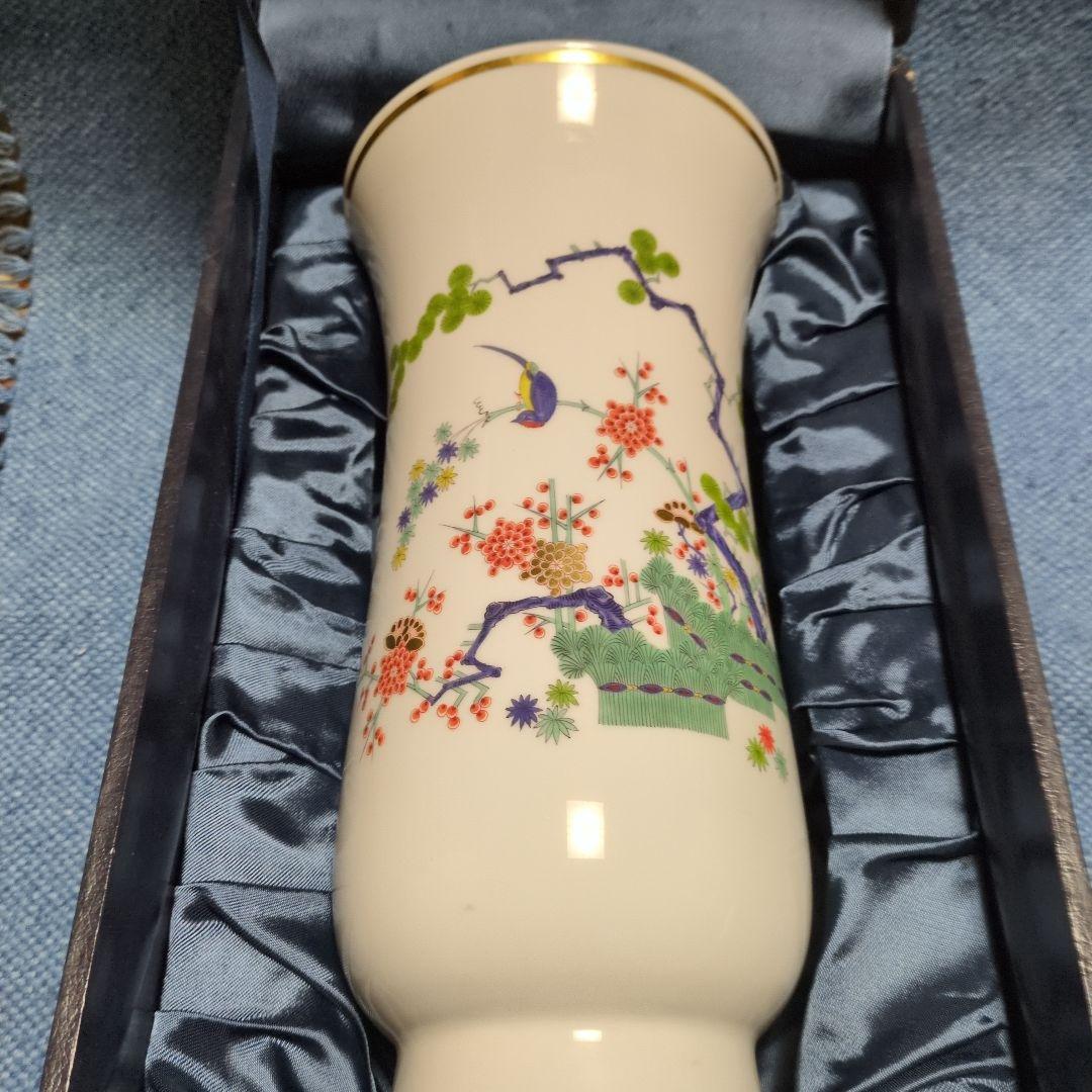 マイセン　花瓶　柿右衛門