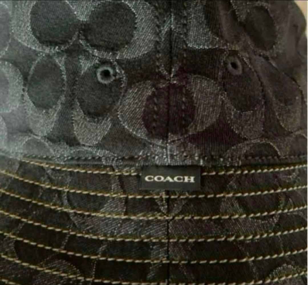 COACH コーチ　シグネチャーバケットハット　正規品‼️新品‼️ ブラックデニム