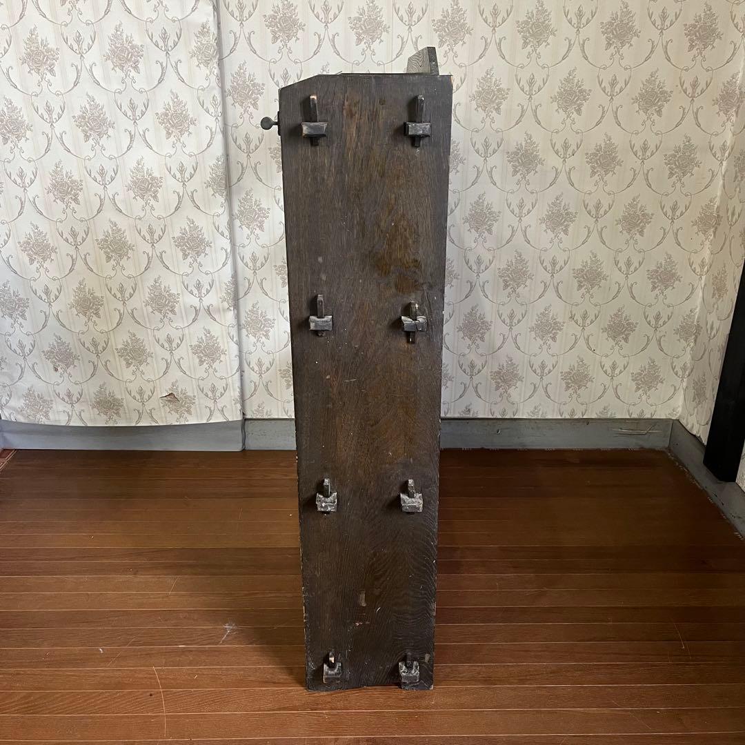 【アンティーク】昭和レトロ 木製 4段 楔本棚 くさび 飾り棚 オープンラック