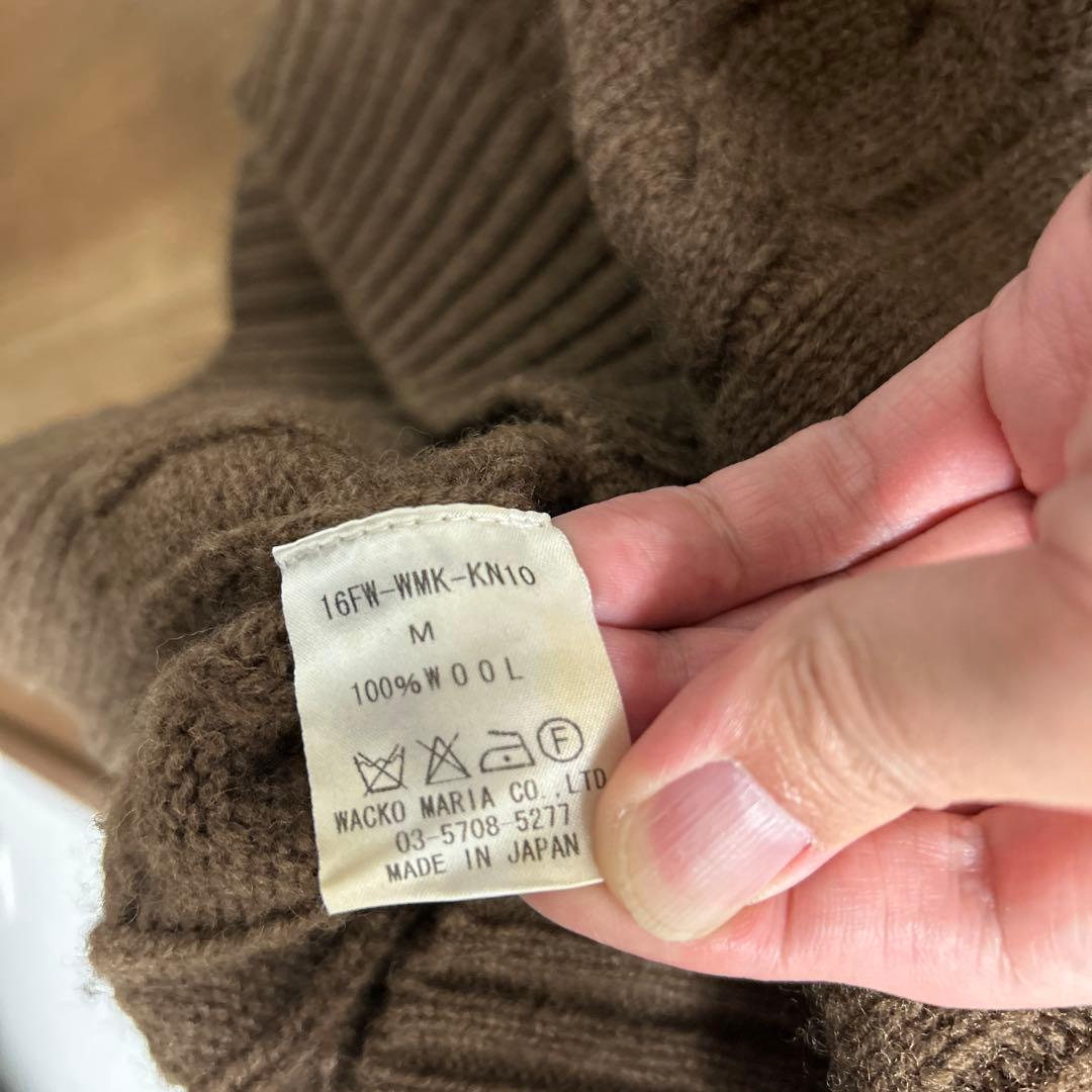 WACKO MARIAワコマリア　ハイネックニット　Mサイズ