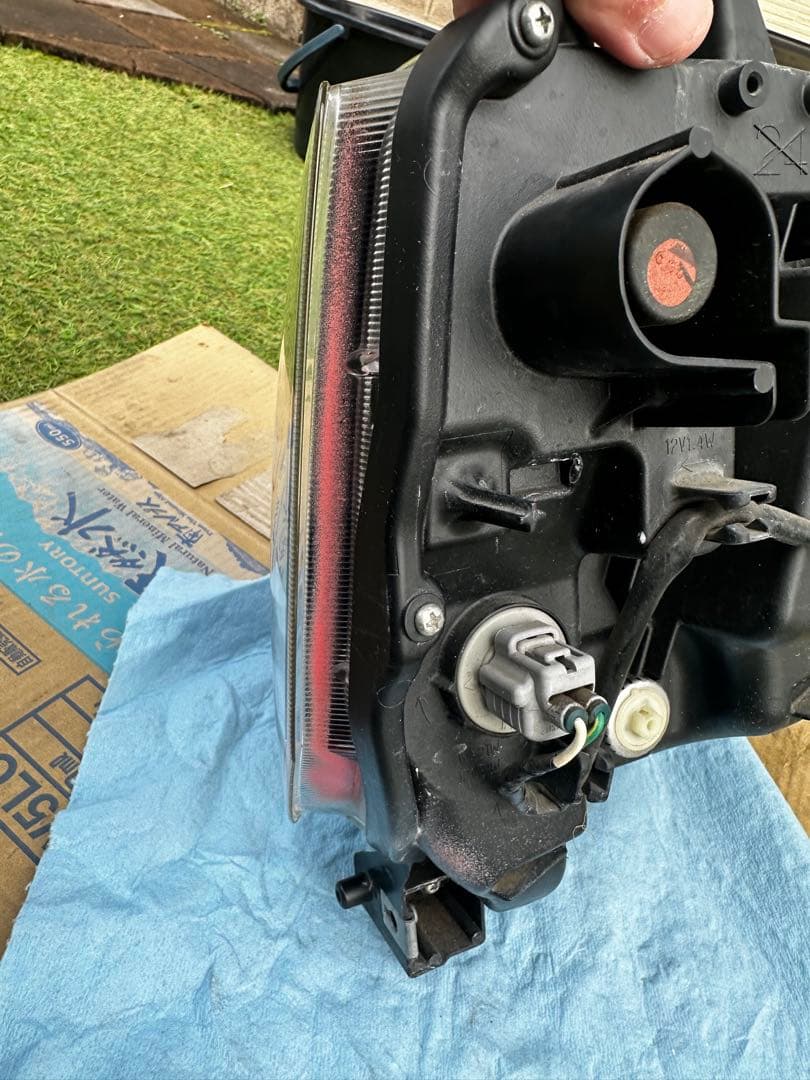 【破損無し！ LED点灯OK】 ダイハツ ミラトコット LED ヘッドライト 左