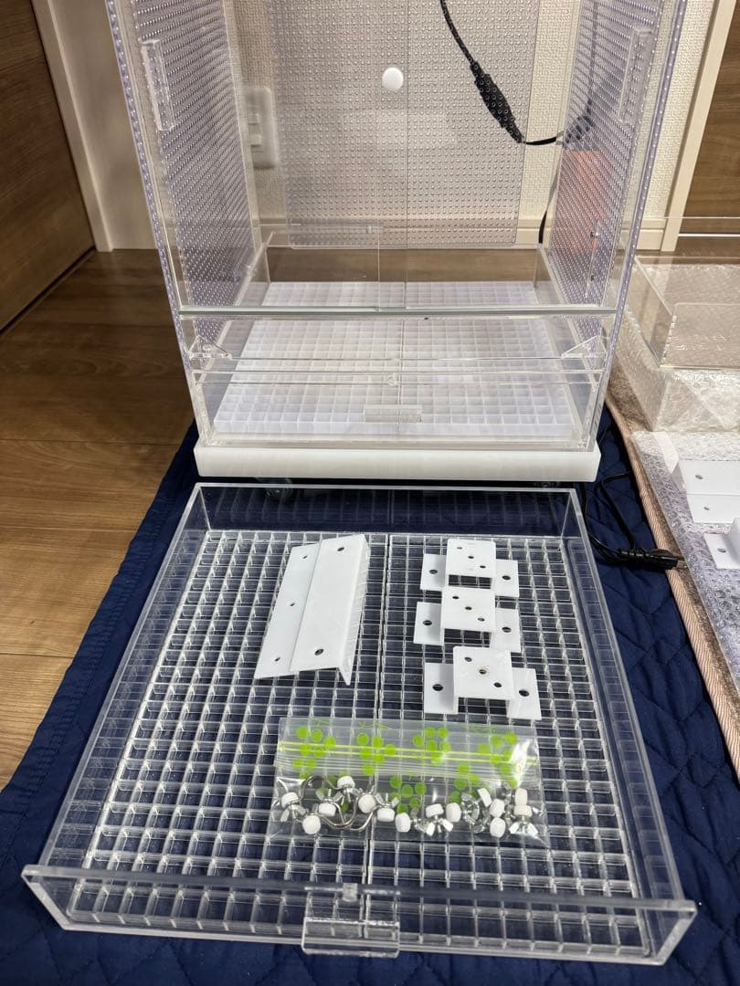 アクリルケージ⭐︎フクロモモンガ 暖房三角屋根セット 2WAY