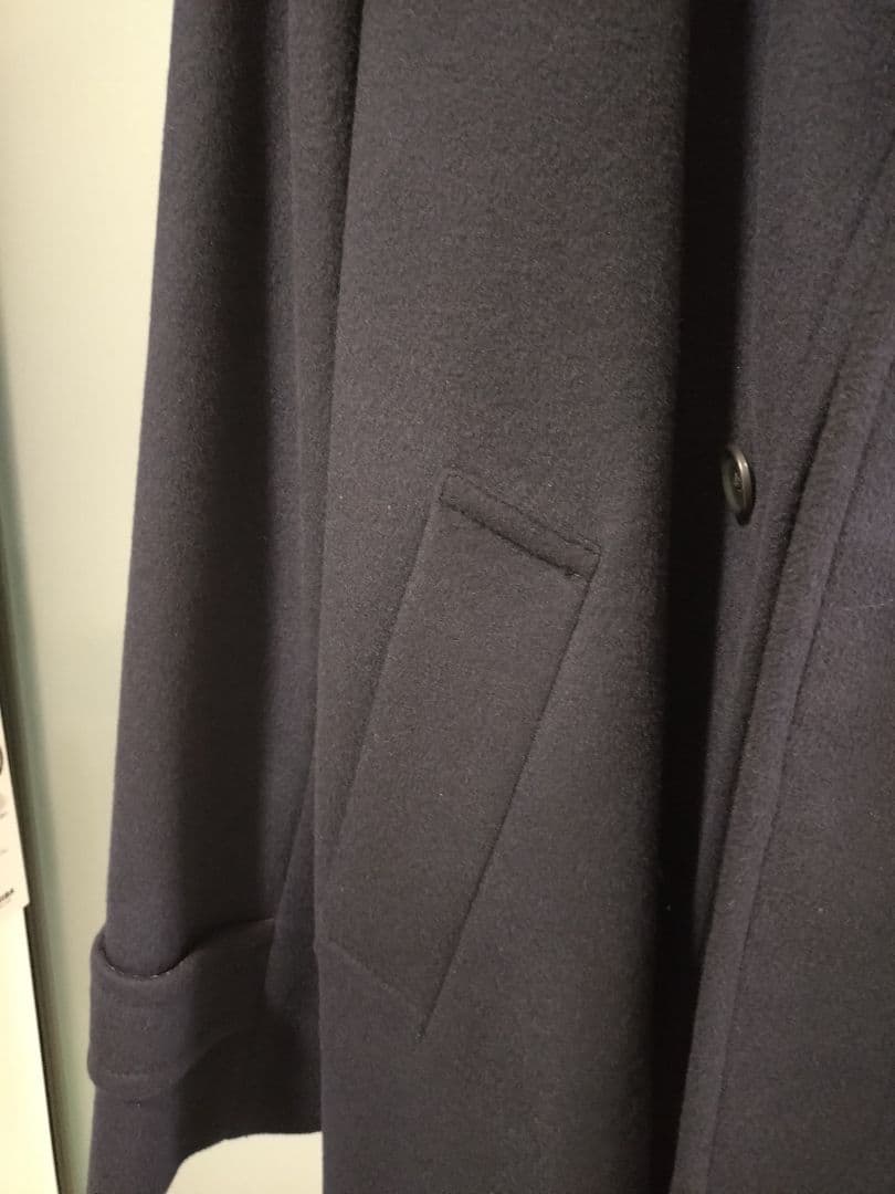 【写真追加】グリーンレーベルリラクシング　メルトン　スタンドカラーコート　XL