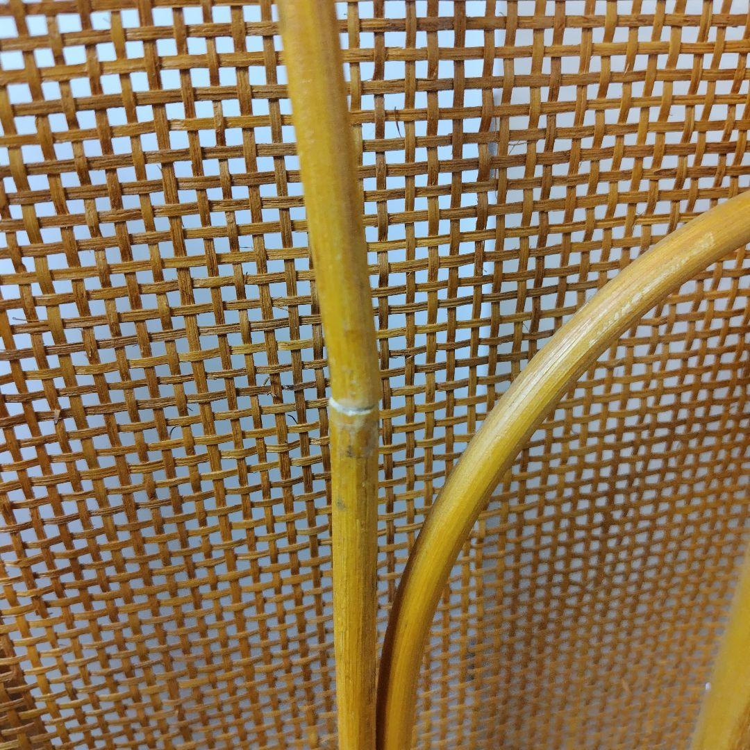 【たのメル便利用】籐 ラタン パーテーション 4連間仕切り 籐衝立