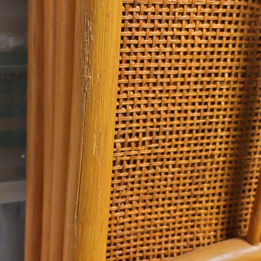 【たのメル便利用】籐 ラタン パーテーション 4連間仕切り 籐衝立