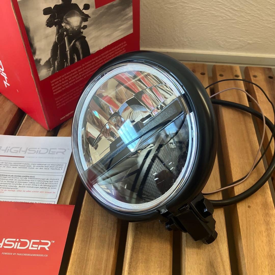 BMW RnineT Highsider LEDヘッドライト ベイツスタイル