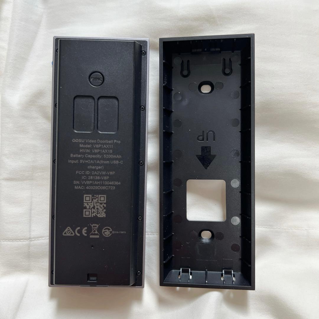 ✨残り１点✨AOSU 2K ワイヤレス カメラ付き インターホン　ビデオ通話