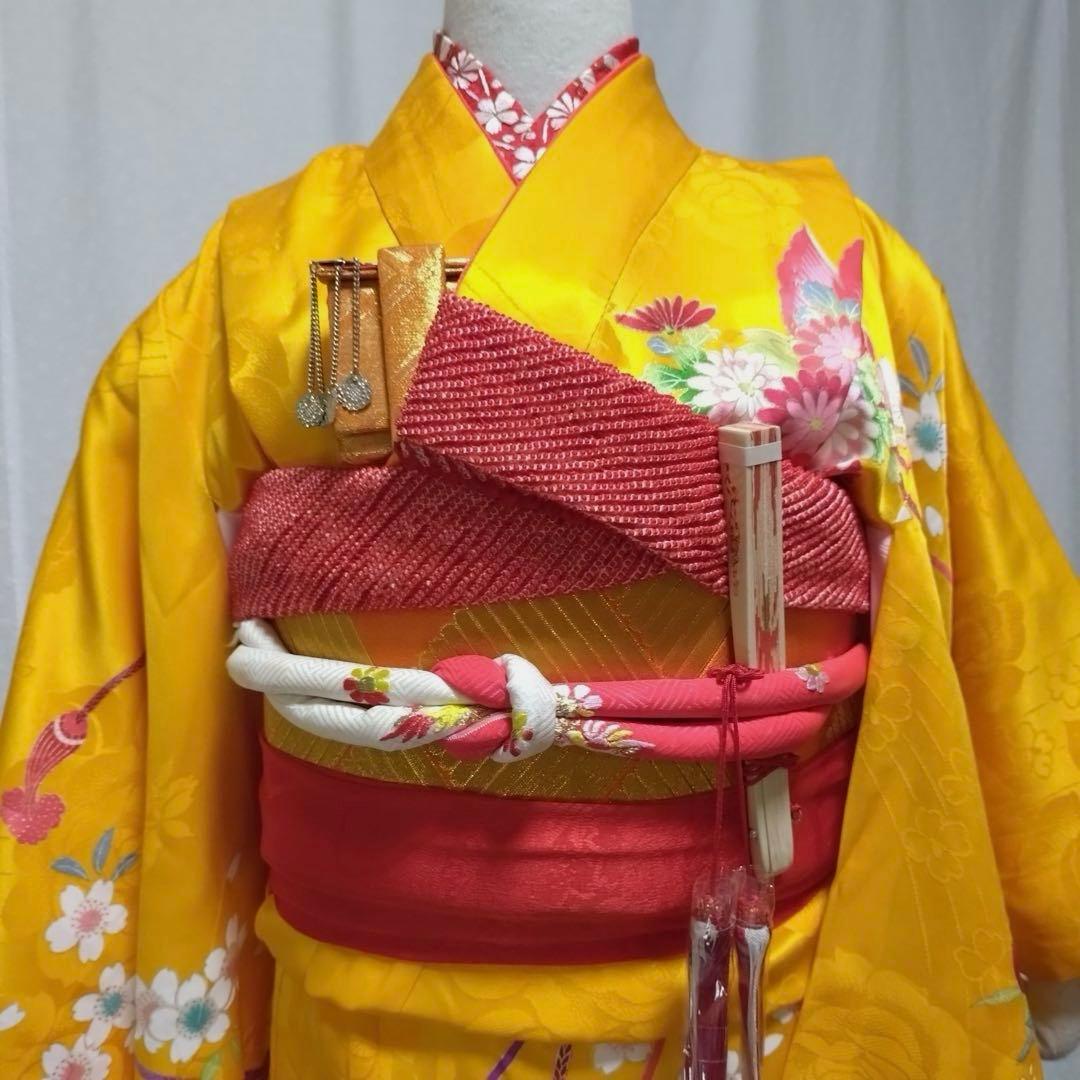 七五三7歳正絹着物、長襦袢、正絹袋帯、小物セット