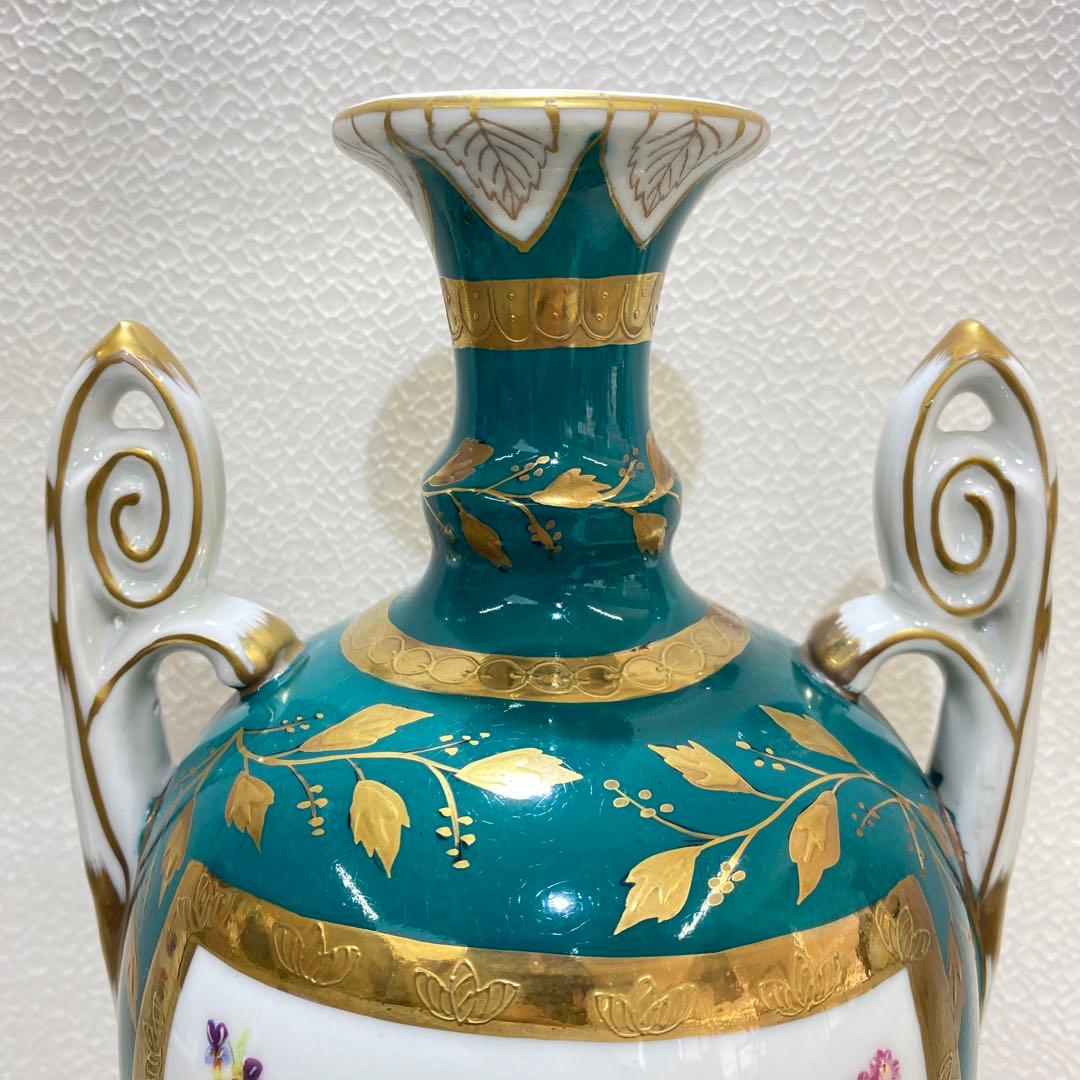 Paris  パリスロイヤル 洋磁器蓋付き大型花瓶 アンティーク 一対