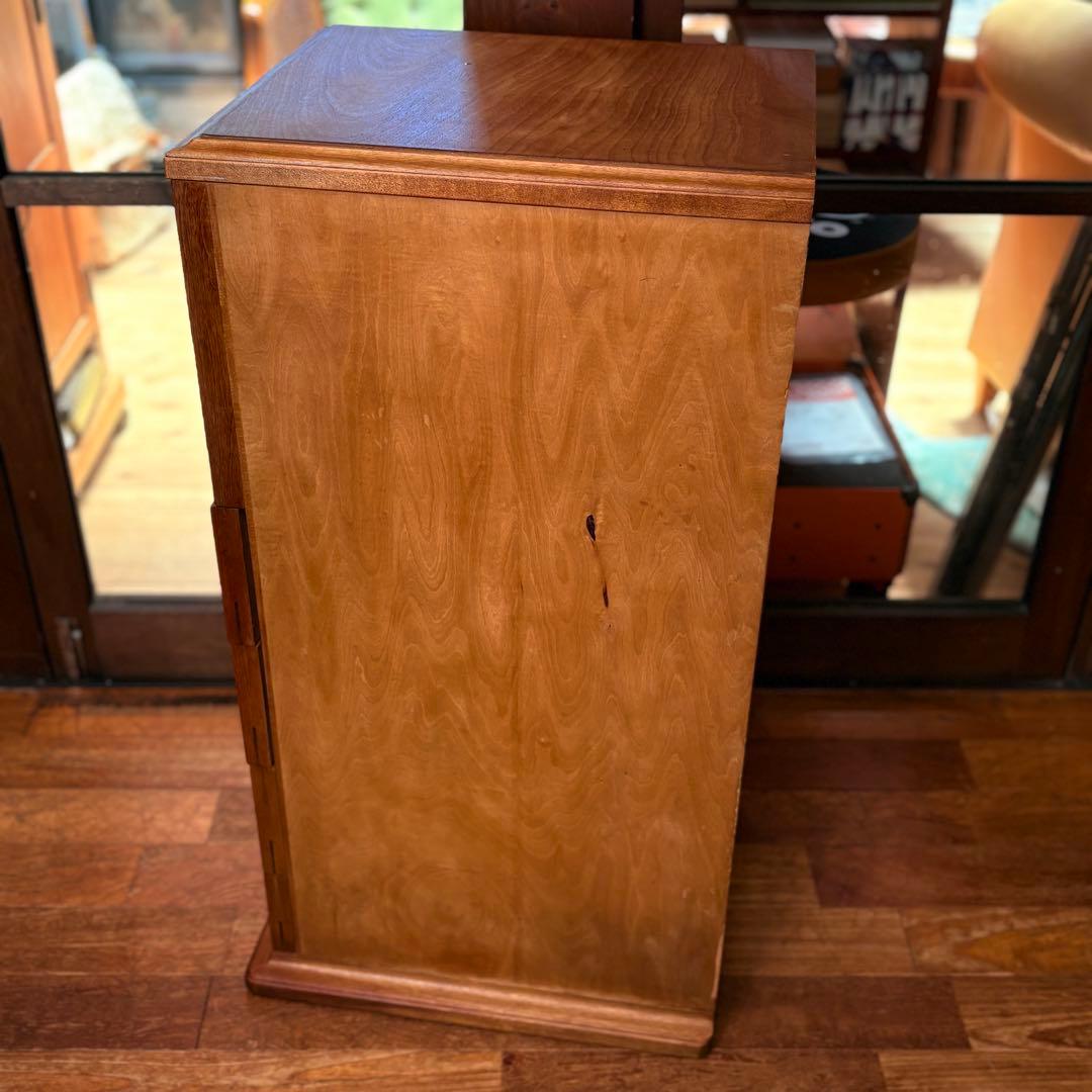 【木製品】一点物 ナチュラル 4段チェスト オープンラック ヴィンテージ