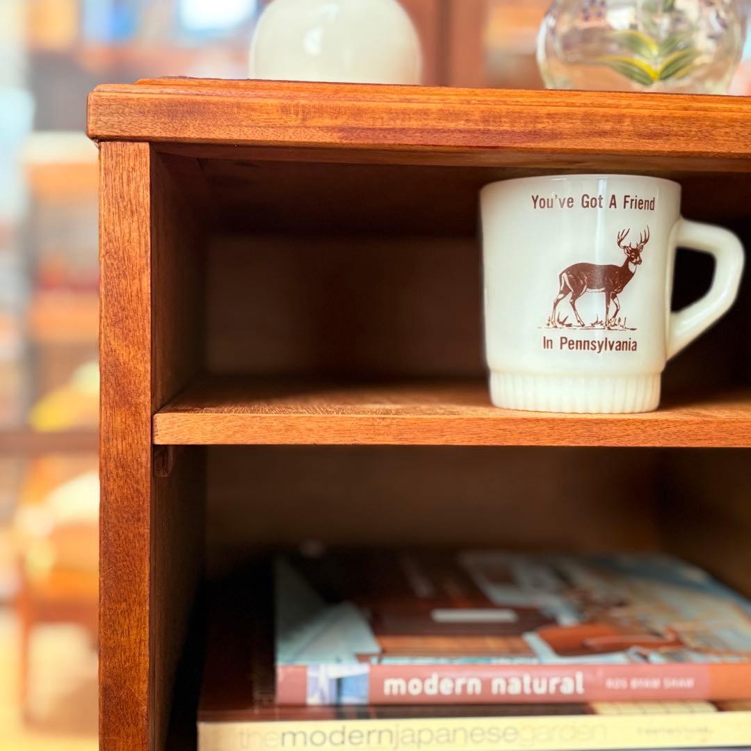 【木製品】一点物 ナチュラル 4段チェスト オープンラック ヴィンテージ