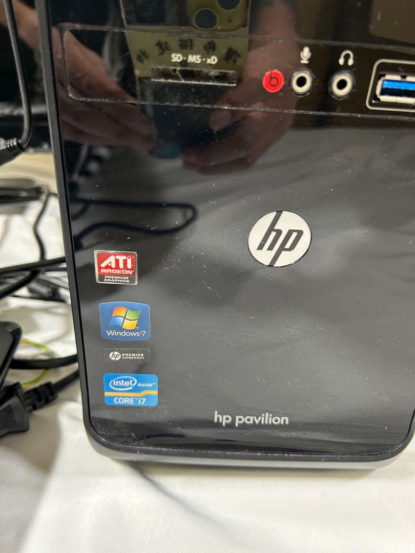 (A-086) HP Pavilion PC モニター キーボード付 Win10