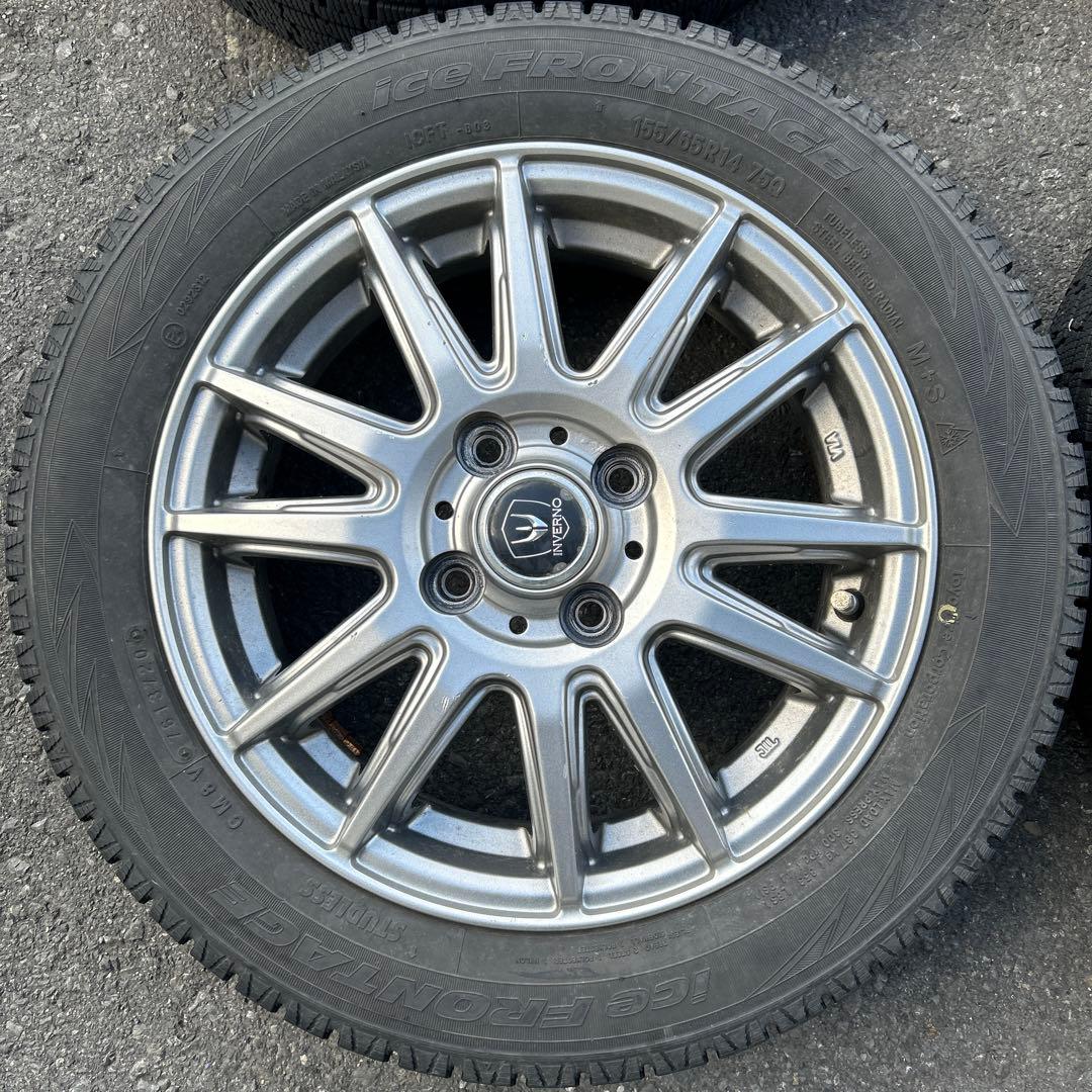 ice FRONTAGE 155/65R14 スタッドレス　シュレスタ