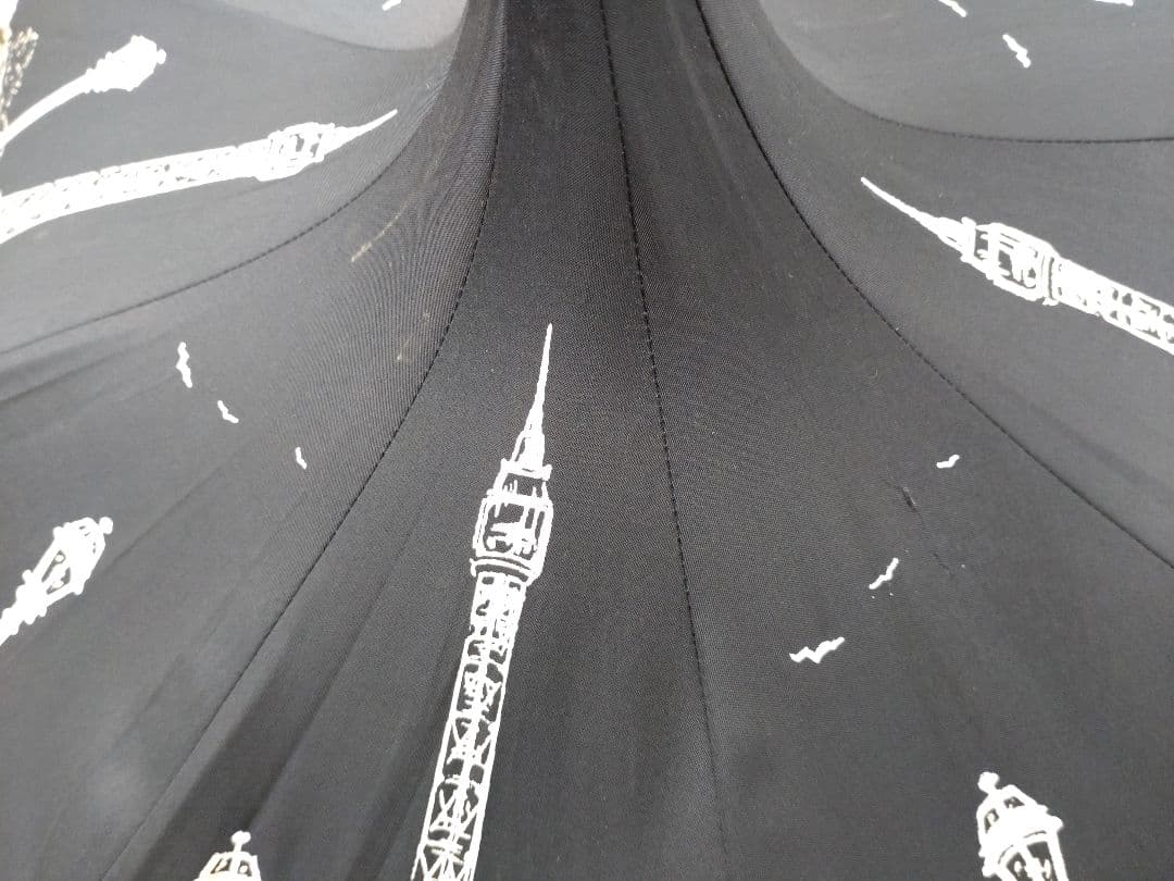 【最終価格】GUY DE JEAN ギドゥジャン パゴダ型 晴雨兼用傘 ブラック