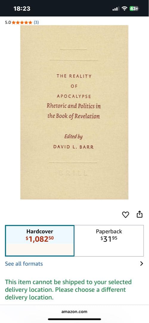 洋書 The Reality of Apocalypse