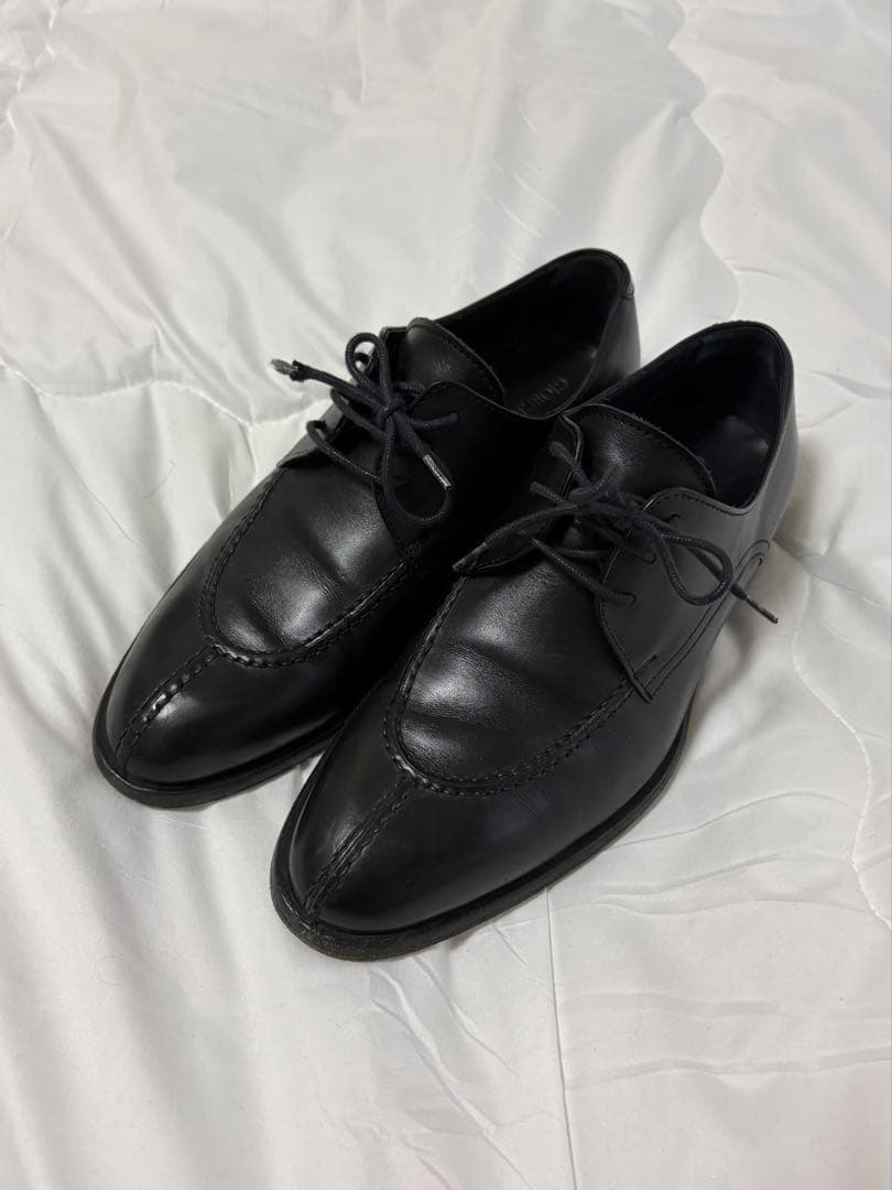 靴 GIORGIO ARMANI U-tip leather shoes