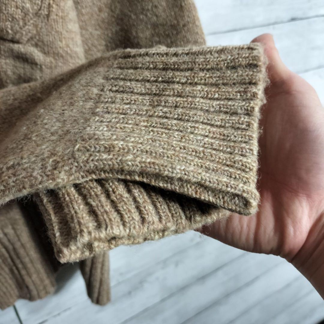 ドリスヴァンノッテン カーディガン ニット ウール ベージュ ローゲージ