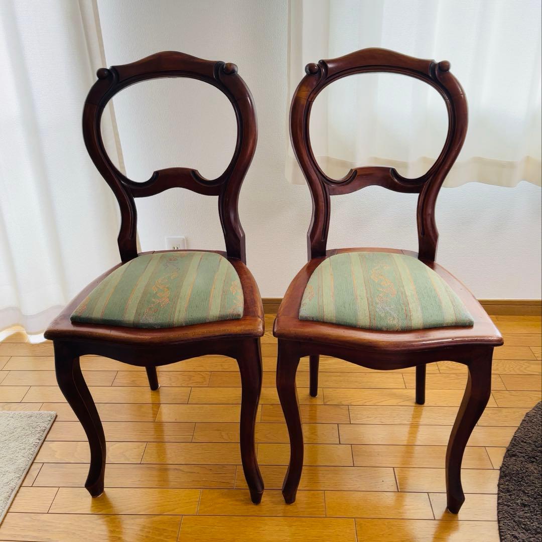 ①バルーンバックチェア イギリス ヴィンテージ アンティーク 1脚 送料込み