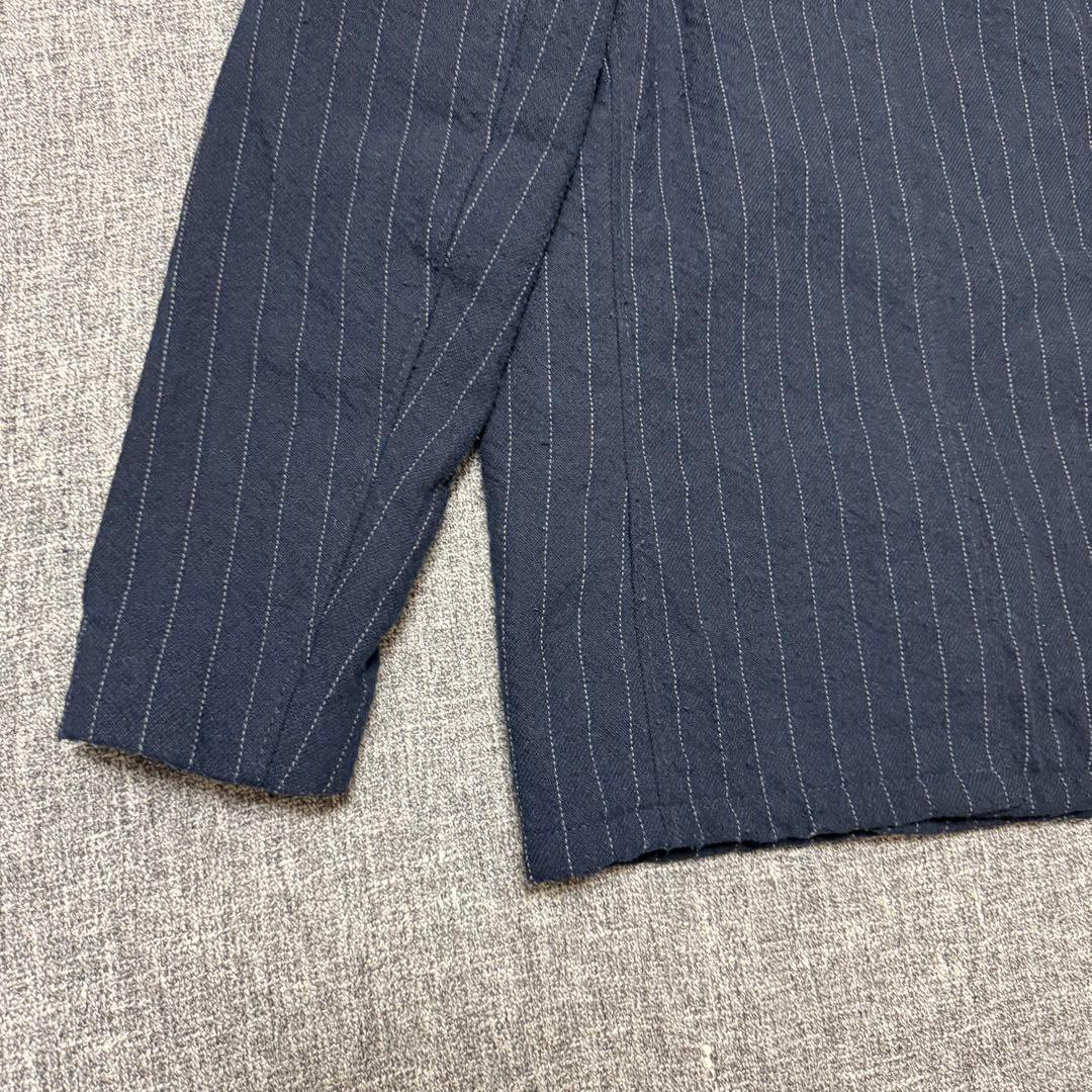 Schott×タケオキクチ★USA製Pコート 裏地キルティング&マルチストライプ