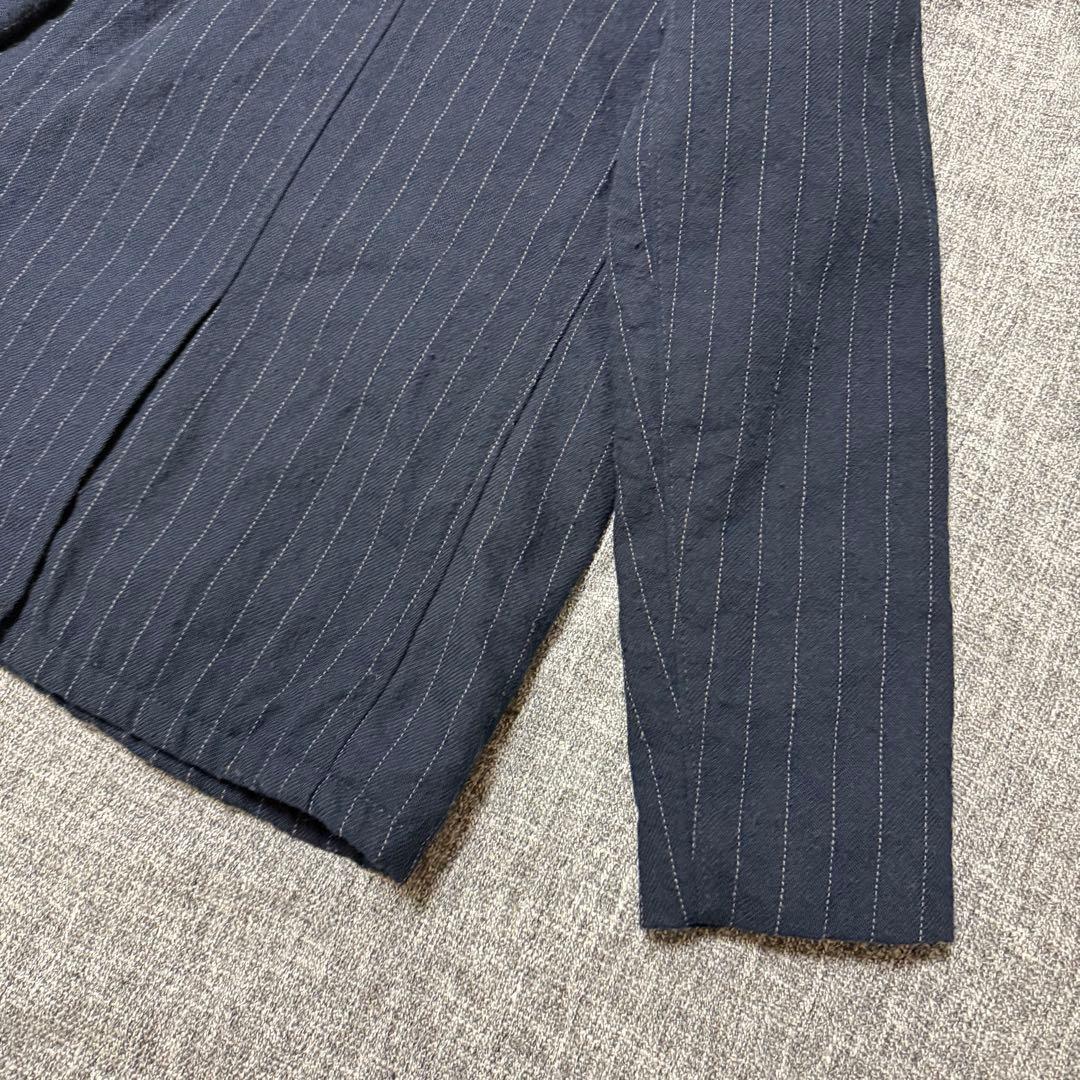 Schott×タケオキクチ★USA製Pコート 裏地キルティング&マルチストライプ