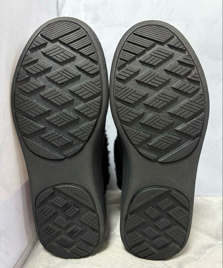 新品コロンビア24防水保温防滑ショートスノーブーツファーオムニヒート黒