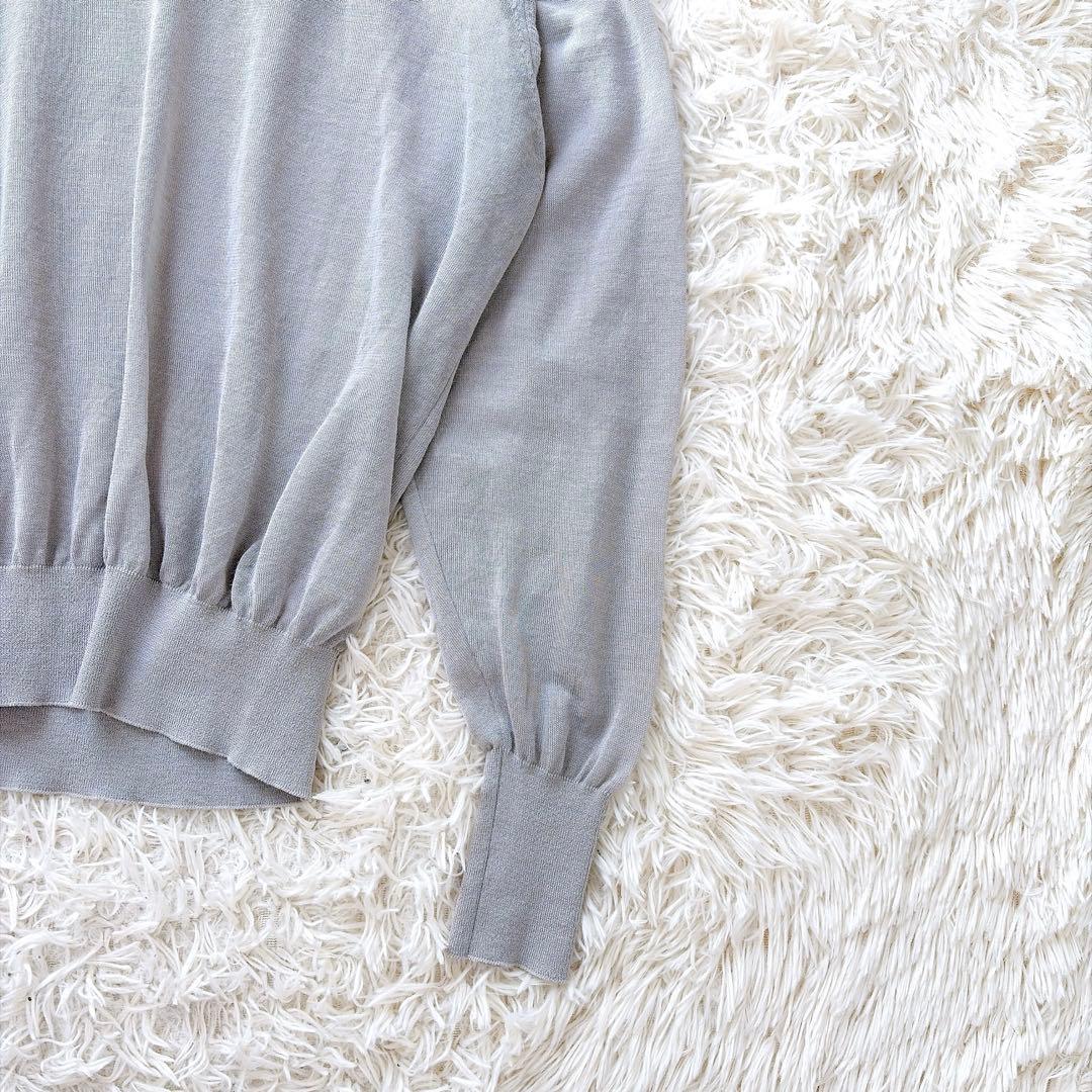 【美品】ヘリル　HERILL ラミーハイゲージニット　サイズ2 グレー