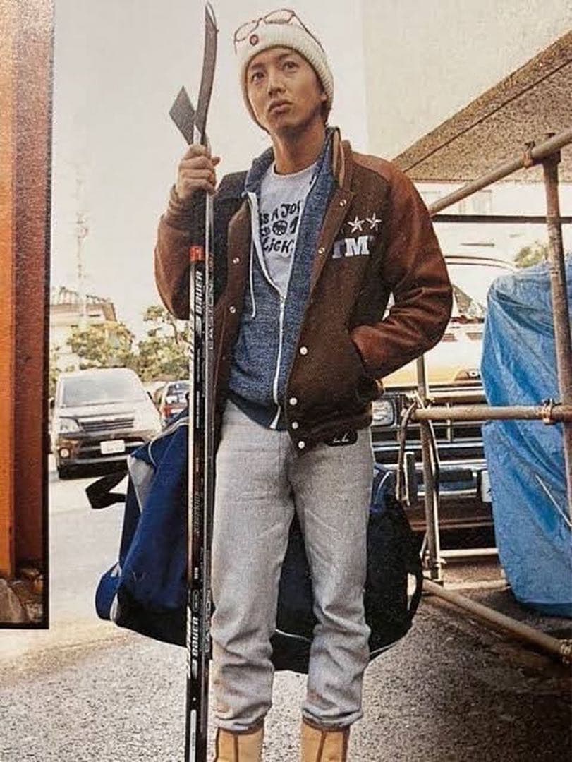 TMT×Marblesコラボ　Varsity Jacket BROWN L