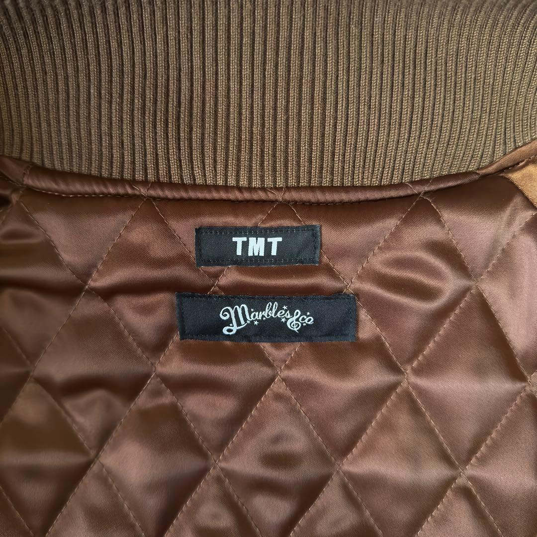 TMT×Marblesコラボ　Varsity Jacket BROWN L