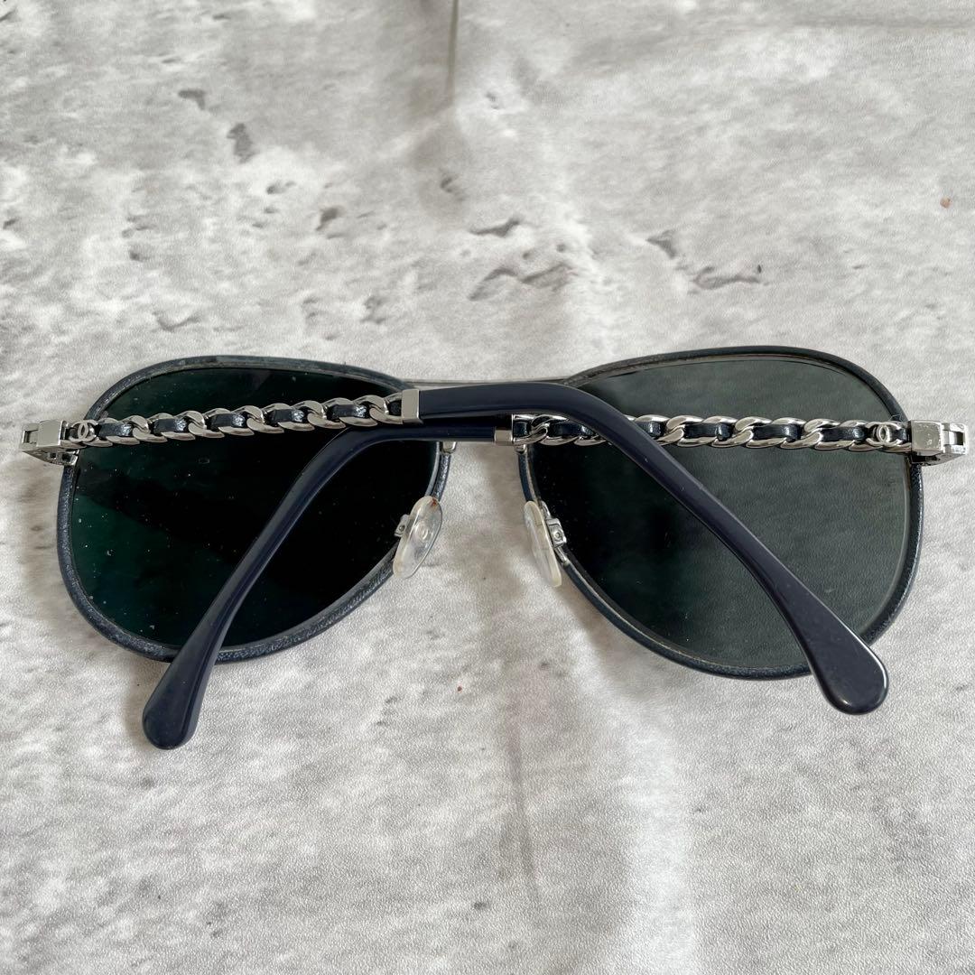 CHANEL ディアドロップ サングラス チェーン ココマーク 4219-Q