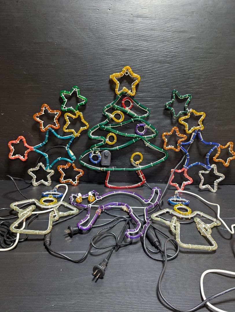 つ*ん様 クリスマス イルミネーション ツリー スター 天使 ネコ モチーフ ま