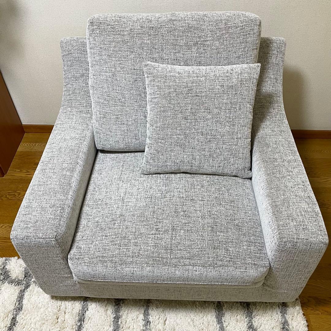 NOYES New Sugar Hi-Back 1人がけ グレー