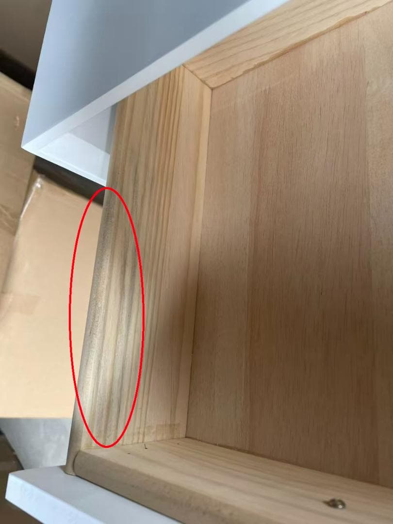 ホワイトドレッサー デスクのみ 訳あり品　写真をご確認 206-80-01