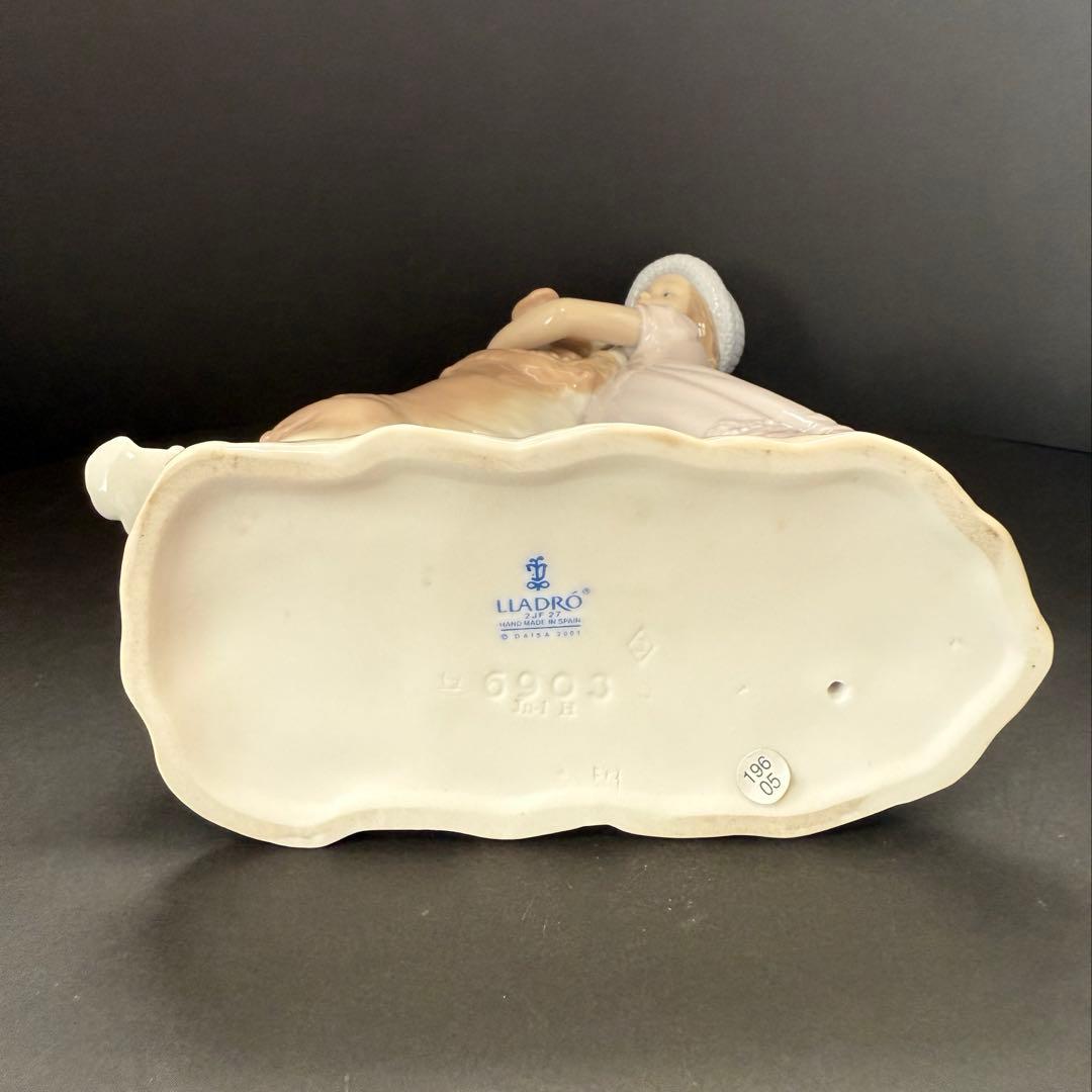 リヤドロ（Lladro リアドロ 陶器人形 置物） 犬と少女 待ってたよ！