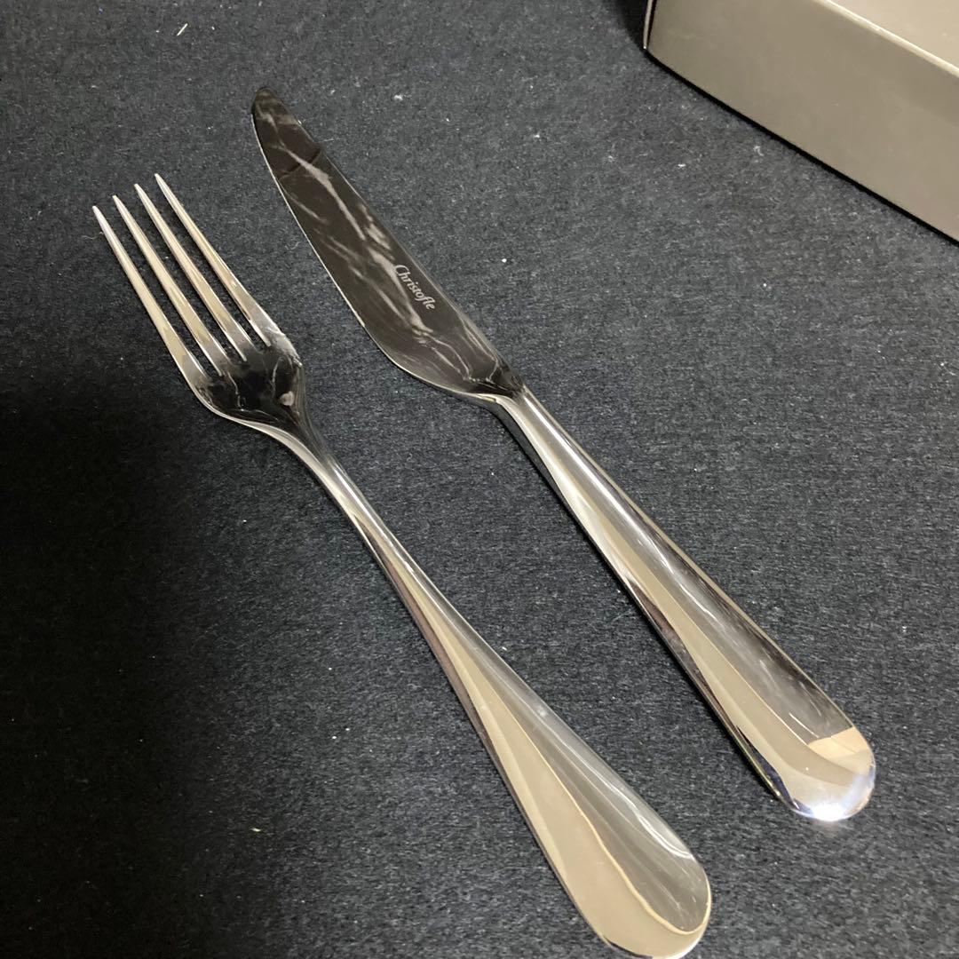 未使用品　クリストフル　ナイフ　フォーク　5本セット