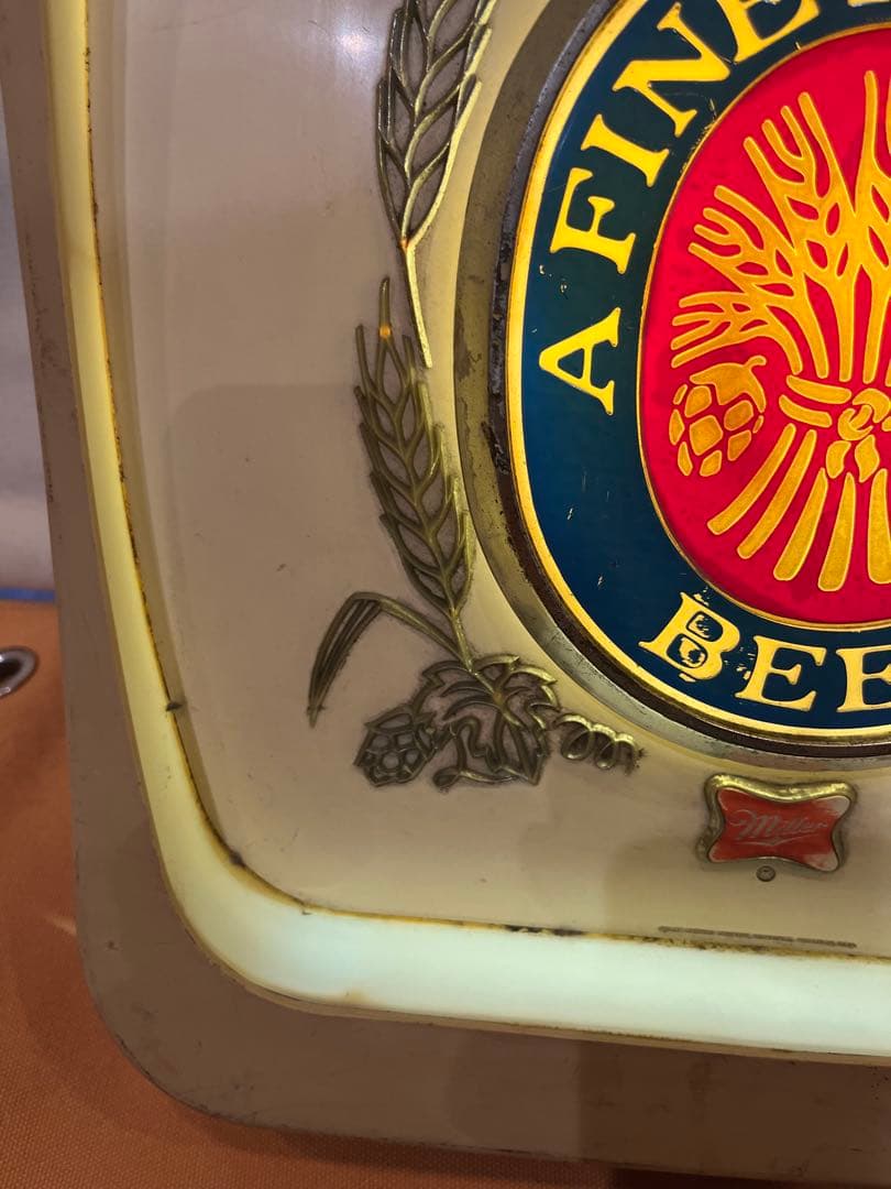 ☆当時物☆ミラービール　ビンテージライト（おまけ付き）アンティーク　世田谷ベース