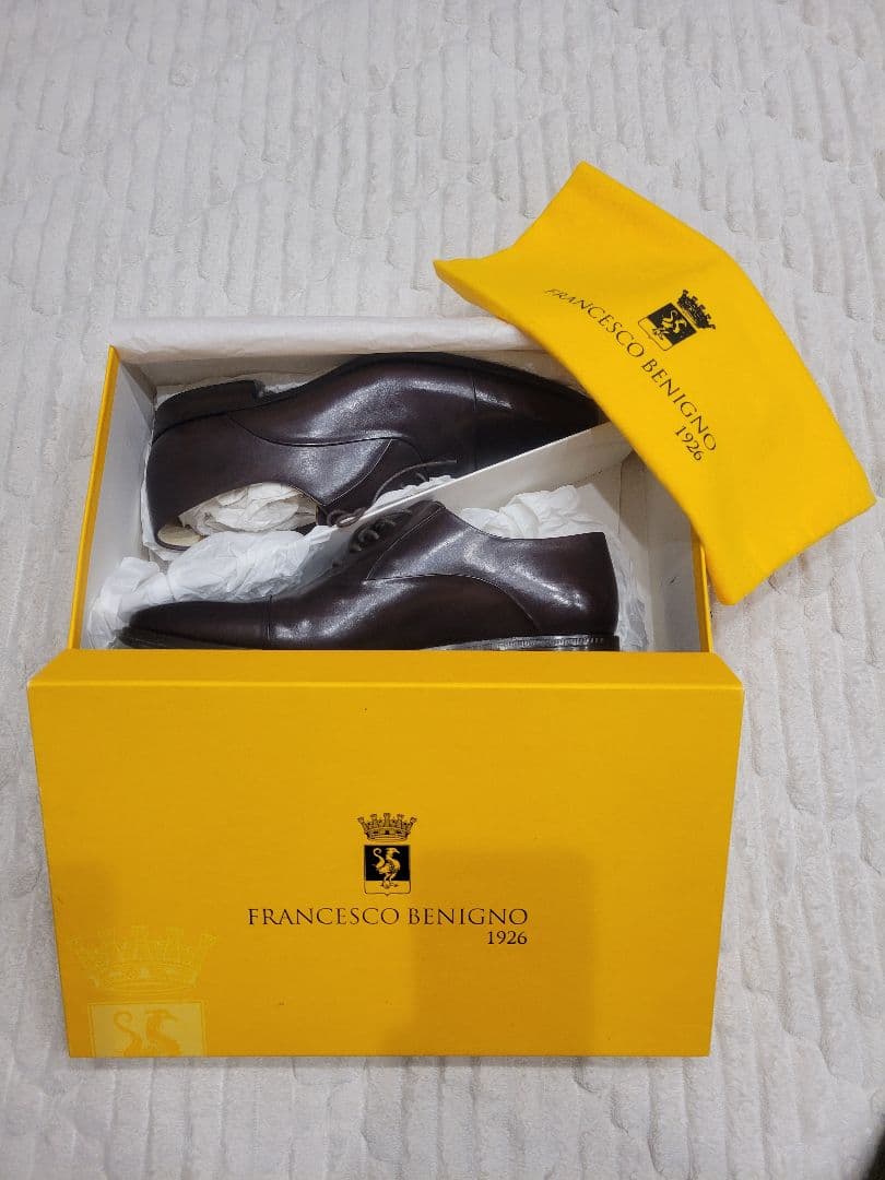 【美品】FRANCESCO BENIGNO ダークブラウン ドレスシューズ