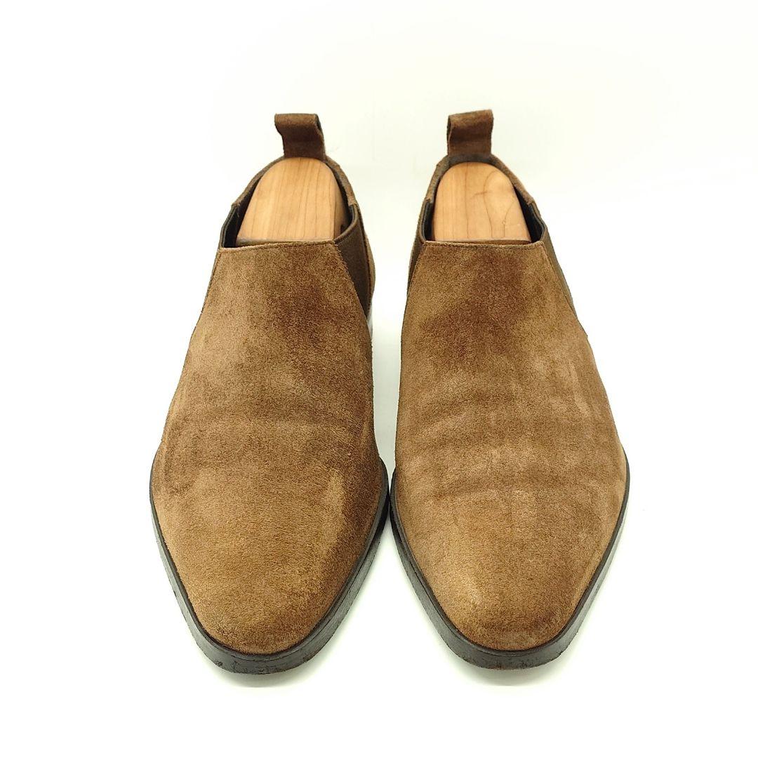 【正規】GUCCI グッチ スエード サイドゴア ショートブーツ 41E