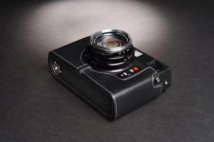 新品 本革 カメラケース Minolta ミノルタ CLE用