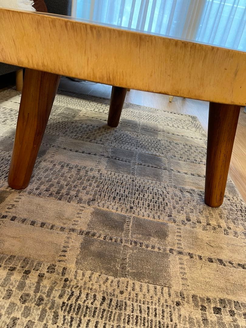 新品輸入品　高級　モンキーポッド一枚板 輪切りテーブル　モンキーポッド　TK05