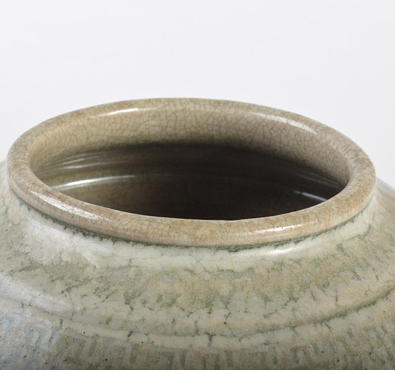 中国　官窯青磁　水孟　筆洗　C　R4274