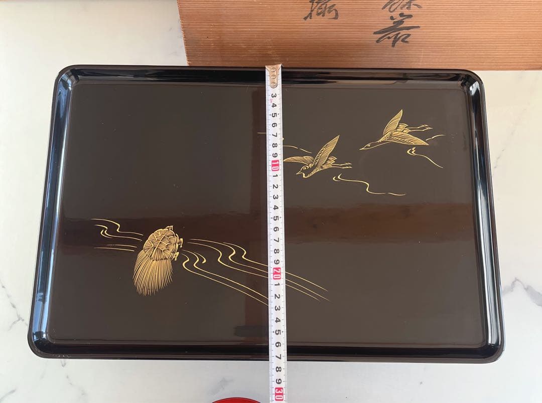 漆器セット 金箔装飾 木箱付き　輪島塗　お屠蘇セット　お正月