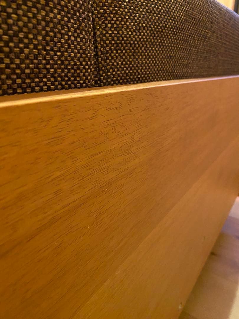 むらさき 無印良品 ゆったり座れるアームレスソファ 3シーター