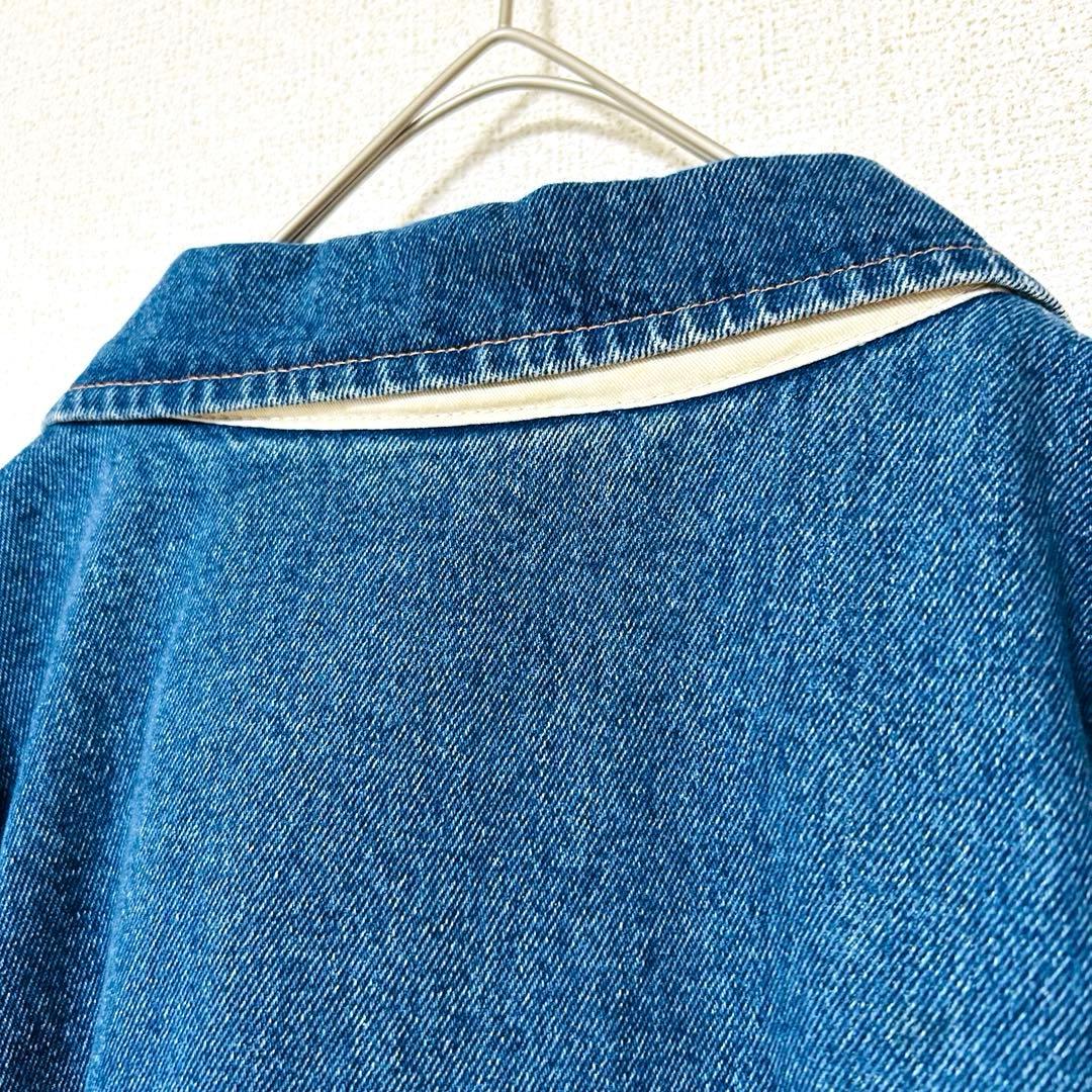 90s Disney ミッキー スタジャン キルティング 中綿 デニムブルゾン