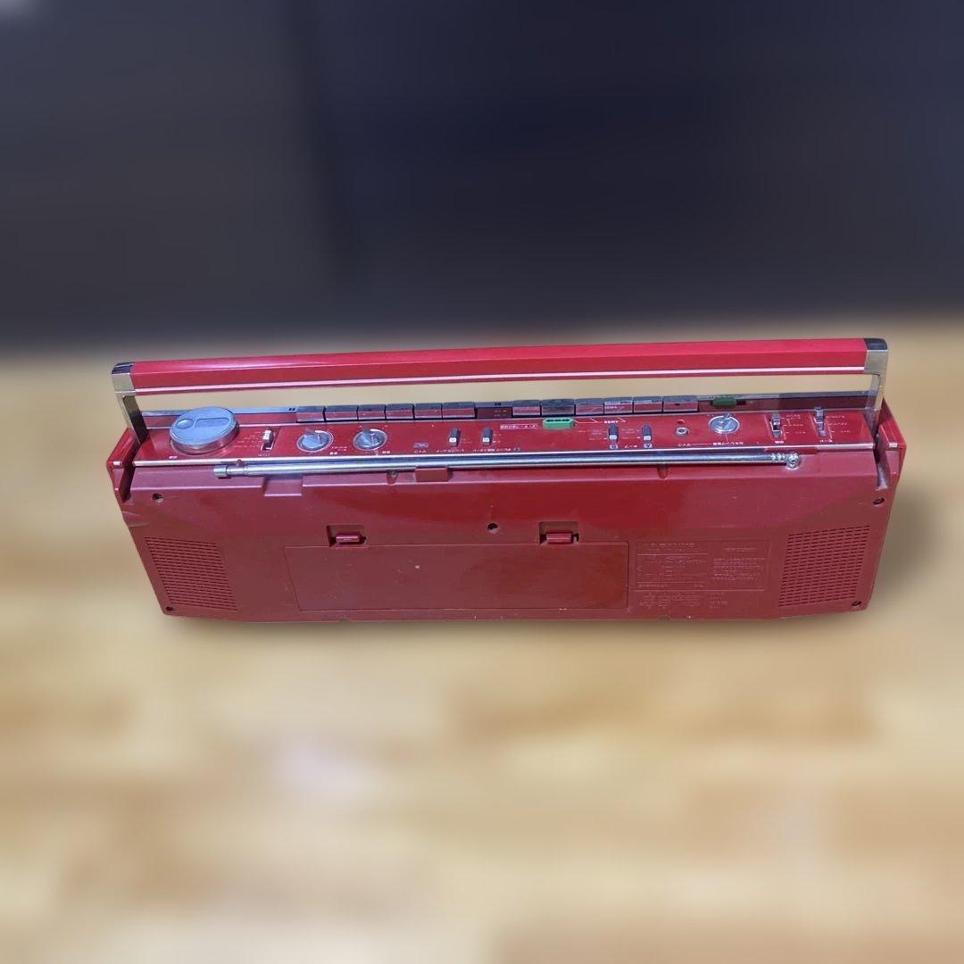【送料無料】懐かしのダブルカセットプレーヤー サンヨー コンセント付 昭和レトロ