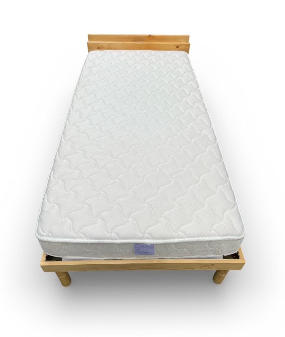 大阪京都限定 タンスのゲン マットレス付き シングルサイズ ベッドフレーム