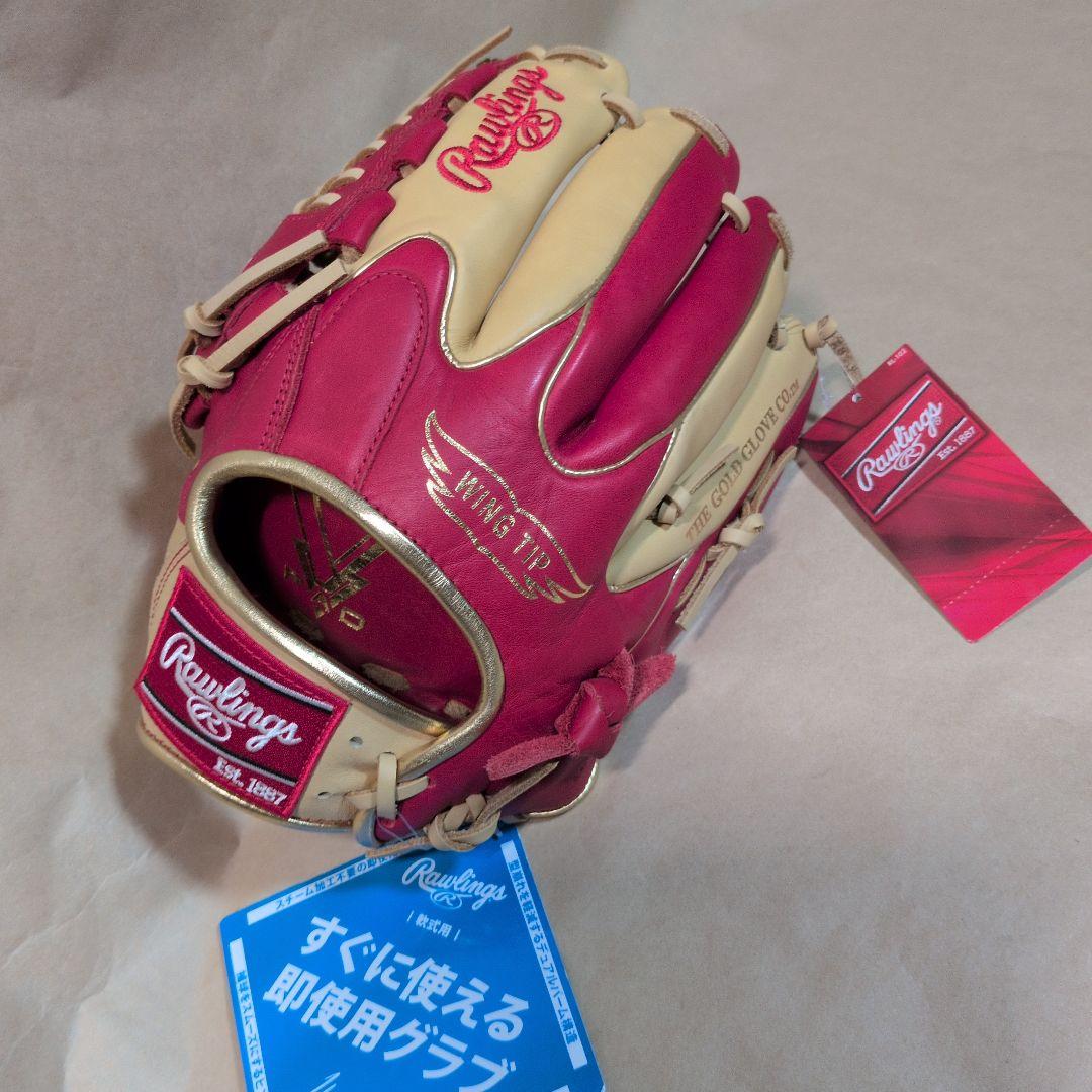 ローリングス:左投げ:大人用:軟式用グラブ:11.75インチ:色:スカーレット他